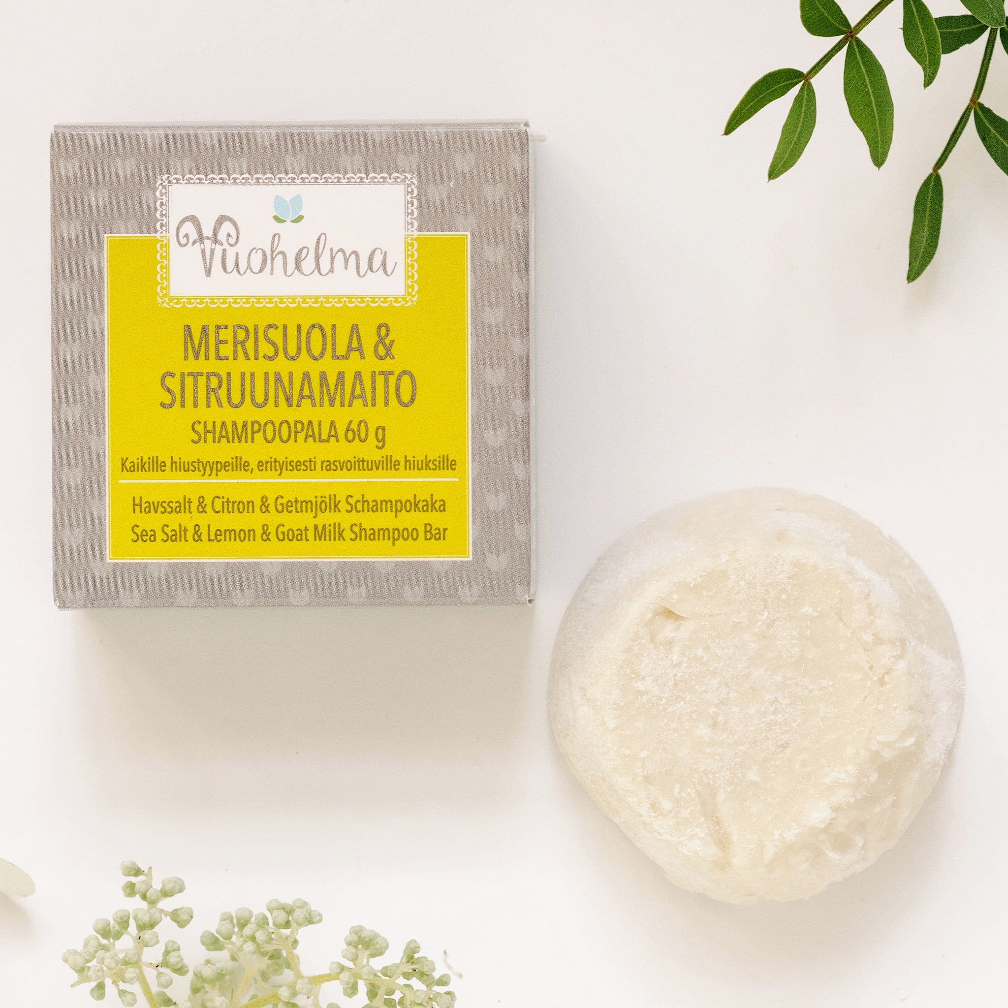 Setti - valinnainen shampoopala + Jojoba & Hunajamaito hoitoainepala